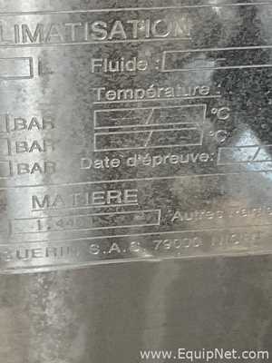 Recipiente de Mistura aço inox Pierre Guerin Melange.  3149 Litros