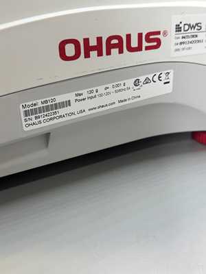 Analizador de Humedad Ohaus Corporation MB120