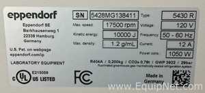 Eppendorf 5430 R Refrigerated Centrifuge