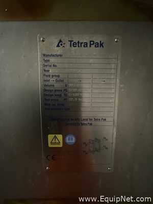 Alfa Laval Tetra Pak C10-KSM 993 Litre Stainless Steel Plate and Frame Heat Exchanger w Flow Meter