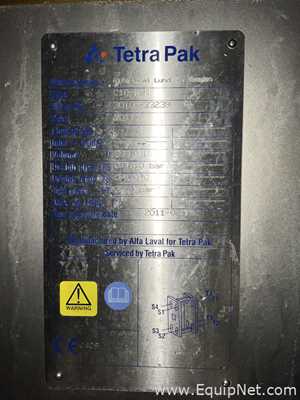Alfa Laval Tetra Pak C10-KSM 993 Litre Stainless Steel Plate and Frame Heat Exchanger w Flow Meter