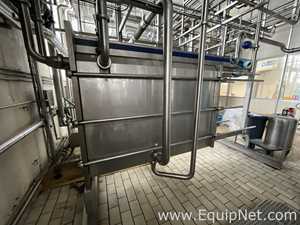 Alfa Laval Tetra Pak C10-KSM 993 Litre Stainless Steel Plate and Frame Heat Exchanger w Flow Meter
