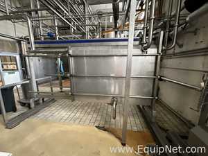 Alfa Laval Tetra Pak C10-KSM 993 Litre Stainless Steel Plate and Frame Heat Exchanger w Flow Meter