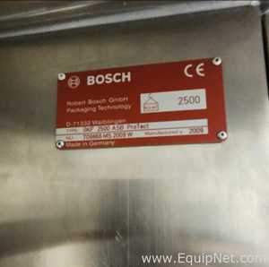 One Lot of Two Bosch GKF-2500 Capsule Fillers and Two Bosch GKF-2500 Capsule Checkweighers