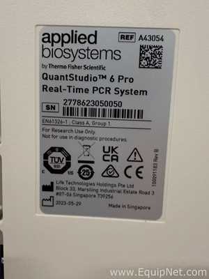 Thermofisher Scientific QuantStudio 6 PRO PCR Machine