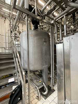 Chaudronnerie Tuyauterie Circa 3000 Litre Stainless Steel Mixing Tank