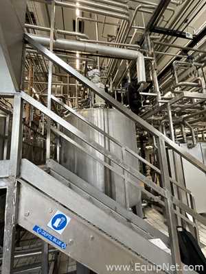 Chaudronnerie Tuyauterie Circa 3000 Litre Stainless Steel Mixing Tank
