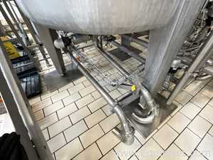 Chaudronnerie Tuyauterie Circa 3000 Litre Stainless Steel Mixing Tank