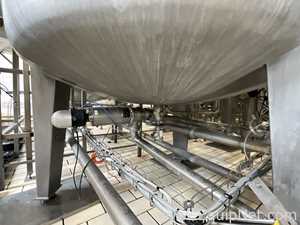 Chaudronnerie Tuyauterie Circa 3000 Litre Stainless Steel Mixing Tank