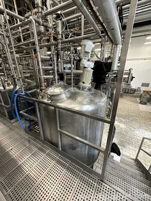 Chaudronnerie Tuyauterie Circa 3000 Litre Stainless Steel Mixing Tank
