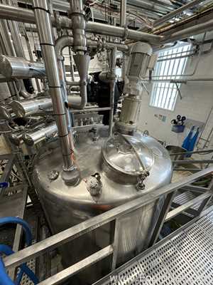 Chaudronnerie Tuyauterie Circa 3000 Litre Stainless Steel Mixing Tank