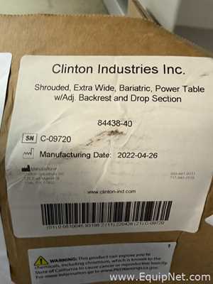 Mesa Cirúrgica Clinton Industries Inc. 84438-40