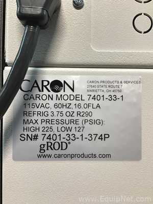 Caron 7401-33-1 CO2 Incubator With CRSY102-1 Condensate Recirculating, STER301 Ultrasonic Nebulizer