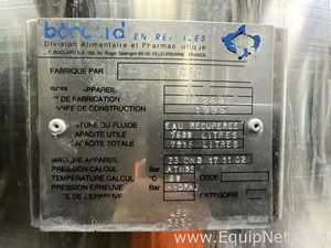 Tanque Acero inoxidable Boccard .  7500 Litros