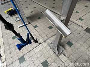 Nederman Hose Reel and Prevost Air Line Reel on Stand