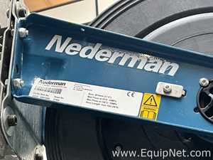 Nederman Hose Reel and Prevost Air Line Reel on Stand