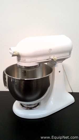 KitchenAid KSM150PSWW Artisan Series 5 Quart Tilt-Head Stand Mixer with Attachments