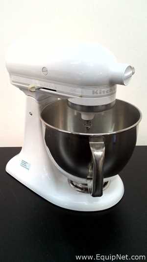 KitchenAid KSM150PSWW Artisan Series 5 Quart Tilt-Head Stand Mixer with Attachments