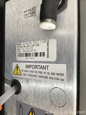 Branson Ultrasonic Corporation ACTUATOR AED 2.5 2000X Welder