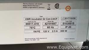 VWR Gr Con 2.6CF Double Stacked Incubators