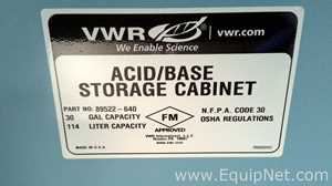VWR 30 Gallon Acid Base Storage Cabinet