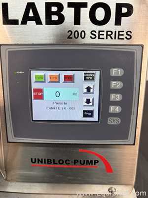 Unibloc Pump Inc LabTop 200 Sanitary Stainless-Steel Positive Displacement Rotary Lobe Pump System