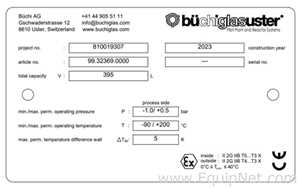 New and Unused Buchi AG 160L Glass Lined Reactor