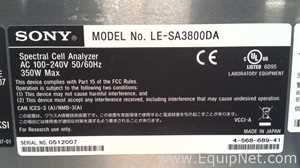 Sony LE-SA3800DA Spectral Cell Analyzer
