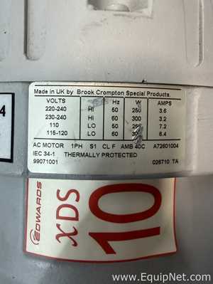 Bomba de Vacío Edwards XDS10