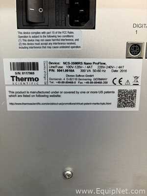  Thermo Scientific Dionex Ultimate 3000
