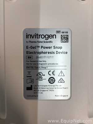 Electroforesis Invitrogen E-Gel Power snap