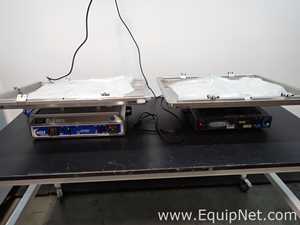 2 Wave Mixed Bioreactors One Wave 20-50EH and One Chemglass ChemCell With 22L Bags