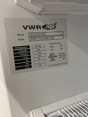 VWR SCUCFS-0420 Undercounter Refrigerator