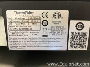 Thermo Fisher Scientific Evolution 350 UV-Vis Spectrophotometer