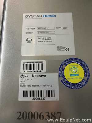 Huttlin HKC-400-DJ Fluid Bed Processor