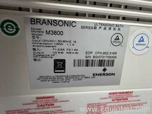 Limpiador Ultrasónico Branson Ultrasonic Corporation M3800