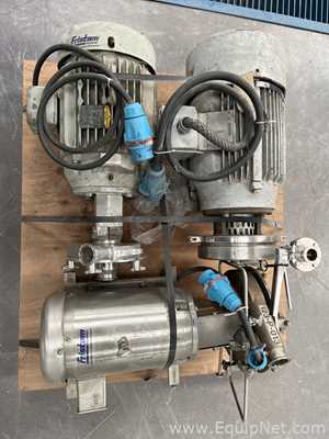 Lot Of Three Fristam FPR7251-235 Sanitary Centrifugal Pumps 7.5 HP and 20 HP