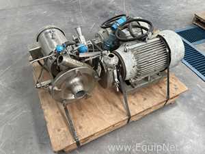 Lot Of Three Fristam FPR7251-235 Sanitary Centrifugal Pumps 7.5 HP and 20 HP