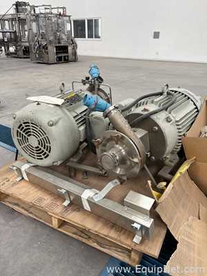 Lot Of Two 40 HP Fristam Sanitary Centrifugal Pumps
