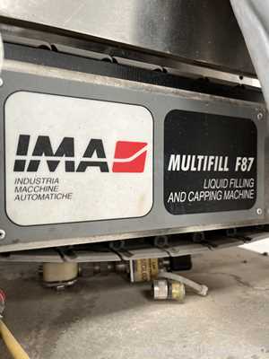IMA Multifill F87 Monobloc Liquid Filling and Capping Machine