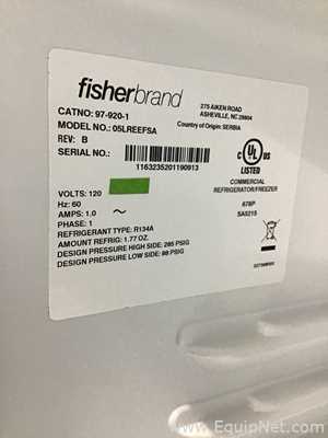 Lot Of 2 Fisherbrand 05LREEFSA Isotemp Undercounter Refrigerator