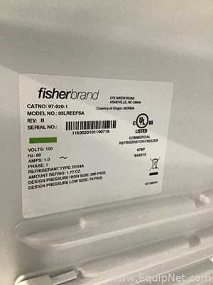 Lot Of 2 Fisherbrand 05LREEFSA Isotemp Undercounter Refrigerator