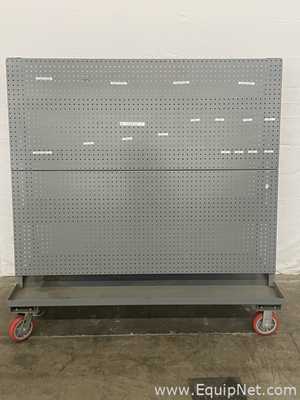 Uline H-6462 Brewing and Distilling Equipment Pegboard Cart