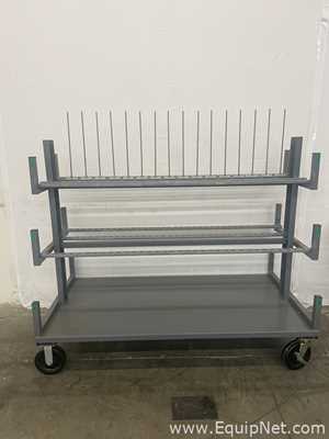 Uline H-4543 Mobile Bar and Pipe Rack