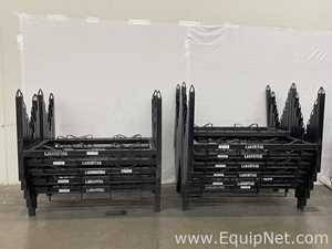 lote de  20 Equipamento de fabricação de cerveja e destilação Western Square Industries Keg Rack