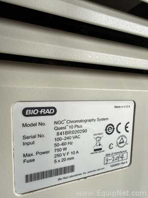 Bio-Rad NGC Chromatography System with Fraction Collector and Computer