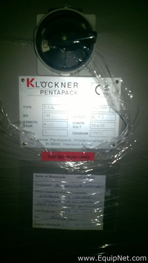 Klockner Penta Pak EAS Blister Packaging Line