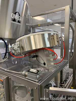 Omega Design 4D-RP2-15-DF Bottle Unscrambler with LFBP-1W-50 Elevator and Hopper - WC11