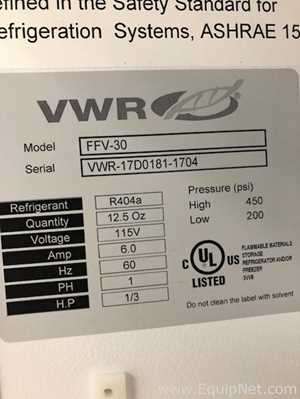 VWR FFV 30 Flammable Freezer