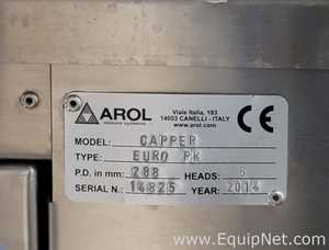 Arol Closure Systems Euro Pk 6 Head Rotary Capper with Elevator